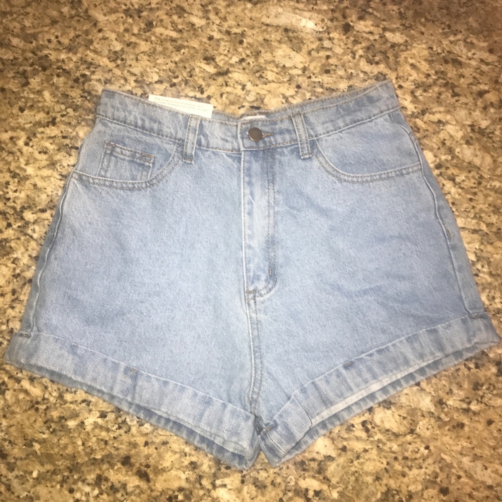 Light Wash Jean Shorts